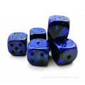 Bescon Raw Unpainted16MM Game Dice with Blank 6th Side, Gemini Two Tone Colors 5 Assorted Colors